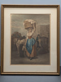 1799 Wheatley Engraving of "Strawberries, Scarlet Strawberries" from "Cries of London"