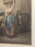 1799 Wheatley Engraving of "Strawberries, Scarlet Strawberries" from "Cries of London"