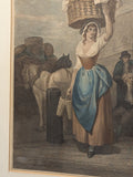 1799 Wheatley Engraving of "Strawberries, Scarlet Strawberries" from "Cries of London"