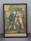 Antique 1835 Framed Lithograph "The Prodigal Son Returned to His Father" DW Kellogg & Co (Copy)