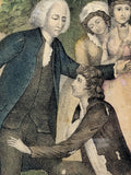 Antique 1835 Framed Lithograph "The Prodigal Son Returned to His Father" DW Kellogg & Co (Copy)