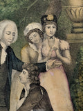 Antique 1835 Framed Lithograph "The Prodigal Son Returned to His Father" DW Kellogg & Co (Copy)