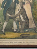 Antique 1835 Framed Lithograph "The Prodigal Son Returned to His Father" DW Kellogg & Co (Copy)