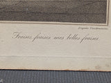 1799 Wheatley Engraving of "Strawberries, Scarlet Strawberries" from "Cries of London"