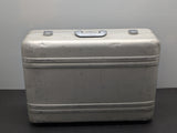 1975 Vintage Zero Halliburton Silver Aluminum Suitcase 28 x 18 x 9-1/2"