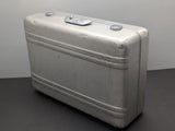 1975 Vintage Zero Halliburton Silver Aluminum Suitcase 28 x 18 x 9-1/2"