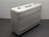1975 Vintage Zero Halliburton Silver Aluminum Suitcase 28 x 18 x 9-1/2"