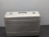 1975 Vintage Zero Halliburton Silver Aluminum Suitcase 28 x 18 x 9-1/2"