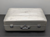 1975 Vintage Zero Halliburton Silver Aluminum Suitcase 28 x 18 x 9-1/2"