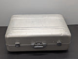 1975 Vintage Zero Halliburton Silver Aluminum Suitcase 28 x 18 x 9-1/2"