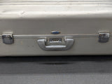 1975 Vintage Zero Halliburton Silver Aluminum Suitcase 28 x 18 x 9-1/2"