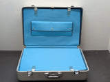 1975 Vintage Zero Halliburton Silver Aluminum Suitcase 28 x 18 x 9-1/2"