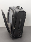 TravelPro Crew7 Black Upright Wheeled Air Crew Carry On Roller Bag 22x14x9"