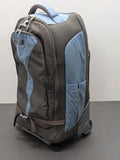 REI Explorer Expedition Wheeled‎ Rolling Travel Backpack Gray/Blue 23"x14"x10"