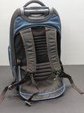 REI Explorer Expedition Wheeled‎ Rolling Travel Backpack Gray/Blue 23"x14"x10"