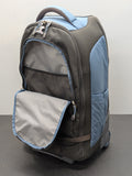 REI Explorer Expedition Wheeled‎ Rolling Travel Backpack Gray/Blue 23"x14"x10"