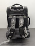 High Sierra AT3 Rolling Backpack, Black, 22in, Daypack-THREE BAGS IN ONE!