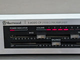 Sherwood S-6020 CP Stereo Preamp and C-6040 Power Amp TESTED WORKING