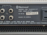 Sherwood S-6020 CP Stereo Preamp and C-6040 Power Amp TESTED WORKING