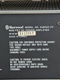 Sherwood S-6020 CP Stereo Preamp and C-6040 Power Amp TESTED WORKING