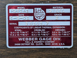 Starrett Weber Gauge Block Set 81 pcs Model RS81.A1, Steel, Certificated NIB