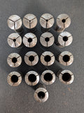 HARDINGE 4C Collet set of 17 genuine and original Hardinge