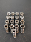 HARDINGE 4C Collet set of 17 genuine and original Hardinge