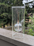 Wolfard 9in Handblown Floating Ball Glass Oil Lamp F*S