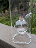 Wolfard 9in Handblown Floating Ball Glass Oil Lamp F*S