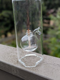 Wolfard 9in Handblown Floating Ball Glass Oil Lamp F*S