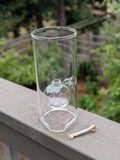 Wolfard 9in Handblown Floating Ball Glass Oil Lamp F*S