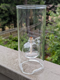 Wolfard 9in Handblown Floating Ball Glass Oil Lamp F*S