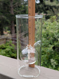 Wolfard 9in Handblown Floating Ball Glass Oil Lamp F*S