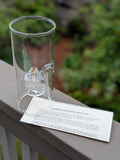 Wolfard 9in Handblown Floating Ball Glass Oil Lamp F*S