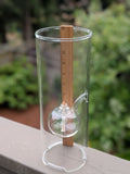 Wolfard 12in Handblown Floating Ball Glass Oil Lamp F*S