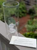 Wolfard 12in Handblown Floating Ball Glass Oil Lamp F*S