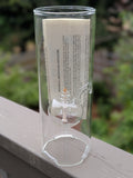 Wolfard 12in Handblown Floating Ball Glass Oil Lamp F*S