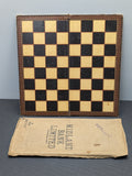 Chess And Draughts Board Made In England, 1900