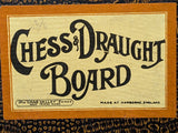 Chess And Draughts Board Made In England, 1900