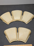 M.E.P. Art-Deco replacement slip shades for close chandelier B323