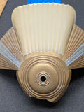M.E.P. Art-Deco replacement slip shades for close chandelier B323