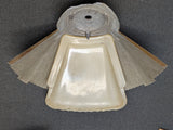 M.E.P. Art-Deco replacement slip shades for close chandelier B323