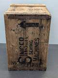 c1950 SINGER SEWING MACHINE Wood Shipping Crate - Britain