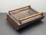 Wooden Cranberry Hand Rake - Mesh Top - 24 Wicked Teeth c1920
