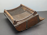 Wooden Cranberry Hand Rake - Mesh Top - 24 Wicked Teeth c1920