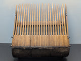 Wooden Cranberry Hand Rake - Mesh Top - 24 Wicked Teeth c1920