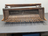 Wooden Cranberry Hand Rake - Mesh Top - 24 Wicked Teeth c1920