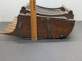 Wooden Cranberry Hand Rake - Mesh Top - 24 Wicked Teeth c1920