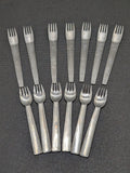 BLOCK Spain Chromatics Stainless Mid-Century Dinner and Salad forks (13)