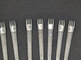 BLOCK Spain Chromatics Stainless Mid-Century Dinner and Salad forks (13)
